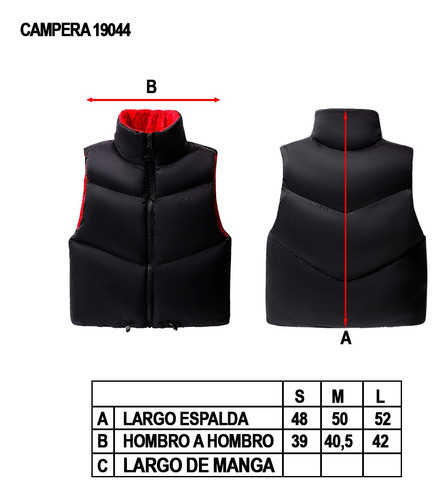 Chaleco Liviano Oreiro Abrigo Love Invierno Puffer Acolchado