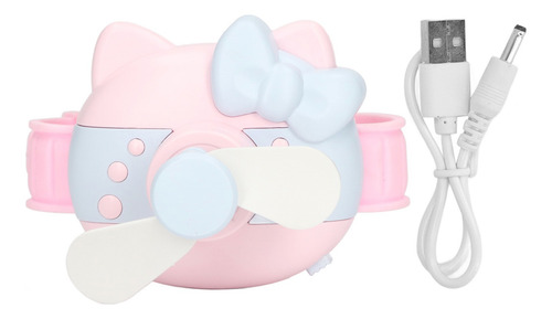 Mini Reloj Usb Con Ventilador De Muñeca, Recargable, Portáti