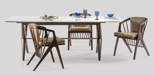 Imagen 3 de 7 de Silla Para Comedor Madera 100% Maciza Roble Ref: Maciza504