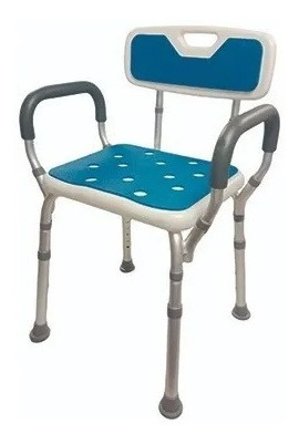 Silla Ducha Baño Brazos Y Respaldo Altura Ajustable Mobicare