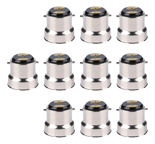 5 X 10 Piezas De Portalámparas E27 A B22, Portalámparas