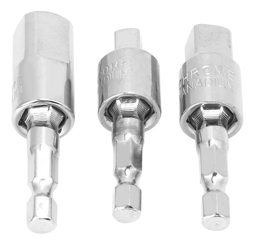 Adaptador De Enchufe Hexagonal, Juego De 3 Brocas Eléctricas