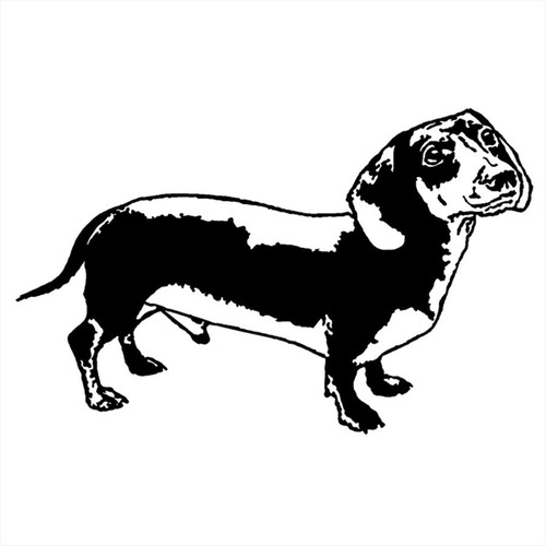 Adesivo De Parede 73x115cm - Cachorro Dog Salsicha Pets