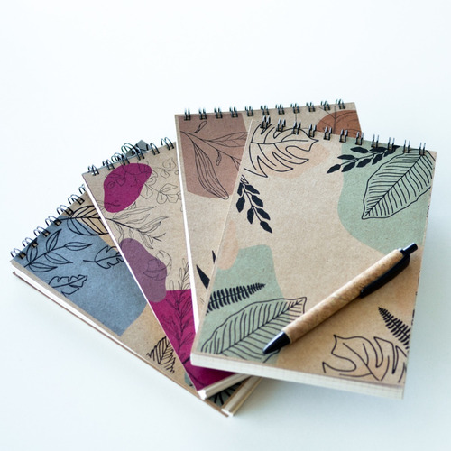 Cuaderno Libreta Anotador Ecológico A5 110 Hojas Con Agenda