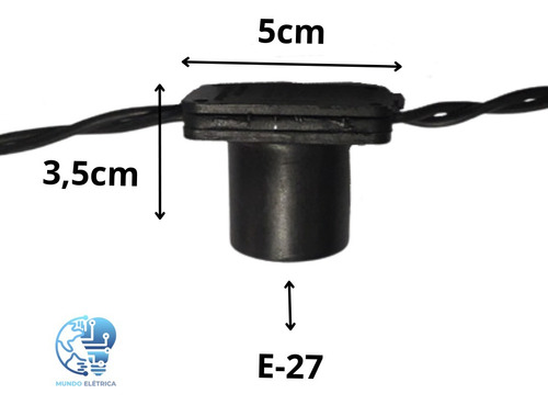 Varal De Luzes Festao 75 Mts Com 75 Lampadas Inclusas Barato