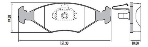 Pastillas De Freno Fiat Palio 1999/2004 Siena 1999/09 Kit