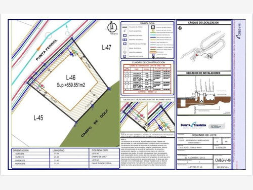 Terreno En Venta Punta Tiburón, Residencial, Marina Y Golf