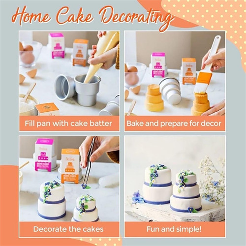 Molde Para Tartas En Forma De Mini Sartén De Tres Niveles Pa