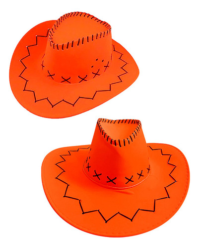 Sombrero Color Naranja Vipro Vaquero