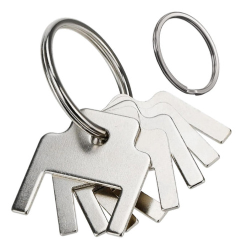 2 X 5pcs Dispenser Keys, Chaves Universais Chaveiros Anéis