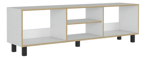 Mesa Para Tv Tunez, Blanco Y Café