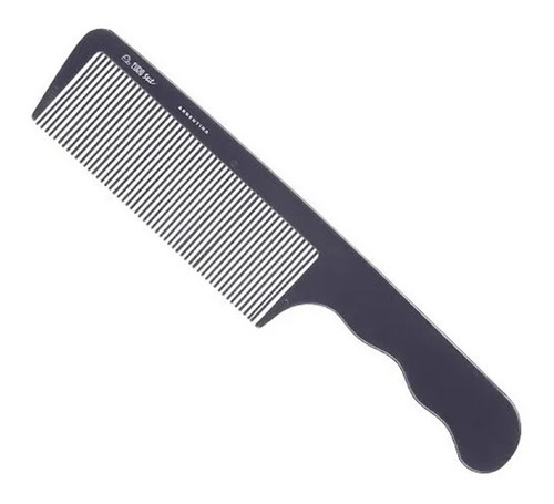 Peine Flattop Eurostil #52215 Para Cortes Rectos Con Maquina Color Negro