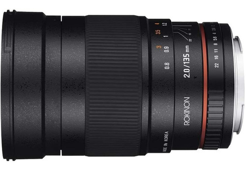 Teleobjetivo Rokinon 135 Mm F2.0 Ed Umc Camara Slr Canon