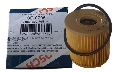 Filtro De Aceite Bosch Ob 0705 Peugeot 208 1.5 Tu4 Maranello