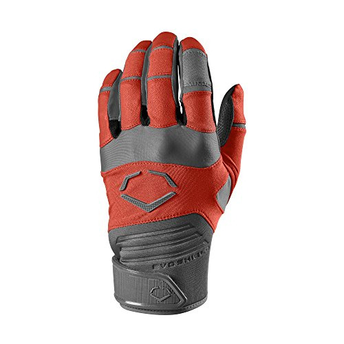 Evoshield Adult Aggressor Batting Gloves, Orange - Medium