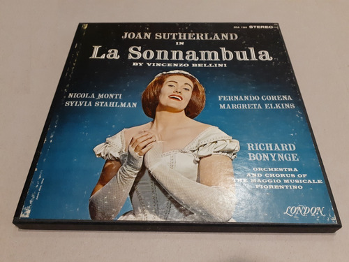 La Sonnambula, Bellini, Sutherland 3 Lp Box Set Uk Excelente