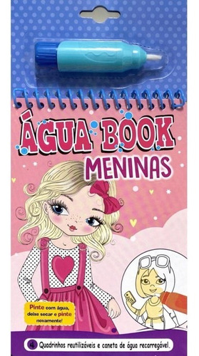 Livro De Colorir Infantil Água Book Meninas Pinta Sem Lápis
