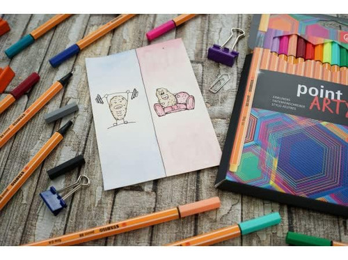 Stabilo Fineliner Point 88 Arty - Cartera De 65 - Surtido...