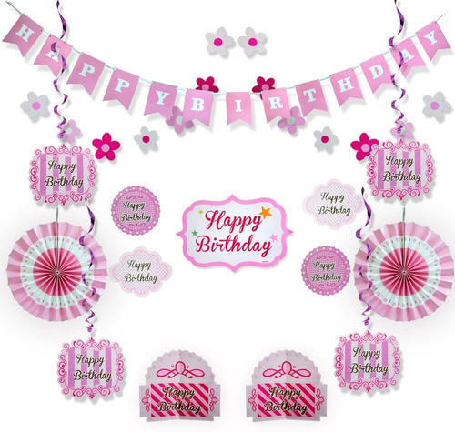 Decoracion De Kit De Banner Tematico De Feliz Cumpleaños