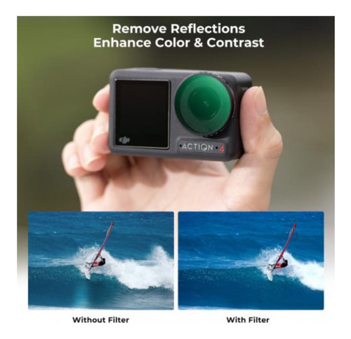 Filtro Cpl Para Dji Osmo Action 4 K&f Concept