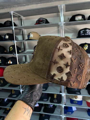 Gorra Los Angeles Waycap Malla Semi Curva Marrón Ajustable