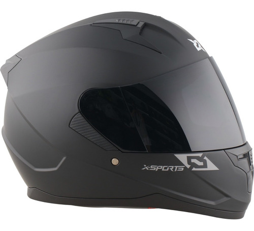 Casco Integral Negro Mate Solid X Sports M67 - Gkmotos.uy