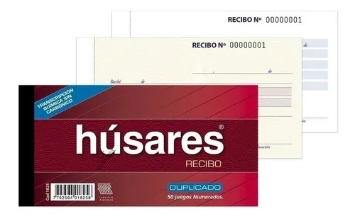 Recibo Común Con Duplicado X 50 Juegos