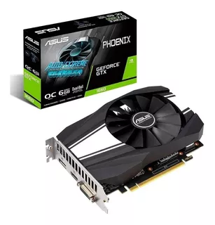 Placa de vídeo Nvidia Asus Phoenix GeForce GTX 16 Series GTX 1660 PH-GTX1660-O6G OC Edition 6GB