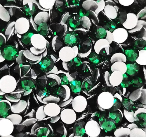 1440 Piezas Cristales Piedra Decoración De Uñas Color Verde Oscuro