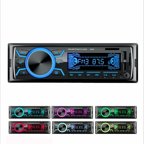 Imagen 8 de 9 de Reproductor De Mp3 Estéreo Para Coche Con Bluetooth Auxiliar