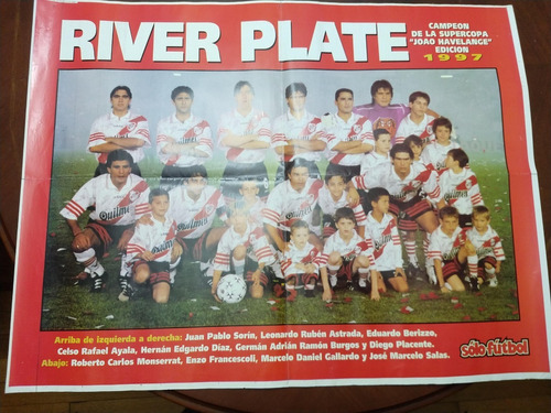 Poster River Campeon Supercopa 97 (083) Solo Futbol Extra 31