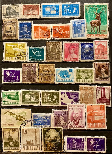 Rumania - Lote De 38 Sellos - Temas Varios P090