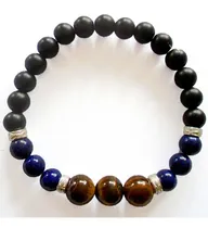 Comprar Pulsera Najah Hombre Onix Lapislázuli Ojo De Tigre Plata 925