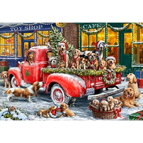 Canine Christmas Jigsaw Puzzle 100 Piece, Large Pieces ...