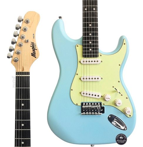 Guitarra Stratocaster Memphis Mg 30 Azul Fosco Oferta!