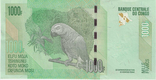 Cédula Congo - 50 & 1000 Francos 2013 - Lote Com 2 (Usado)