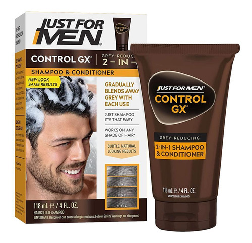 Just For Men Control Gx 2 Em 1 Shampoo E Condicionador-118ml