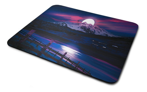 Mouse Pad Alpes Montaña Noche Tapete Laptop Económico