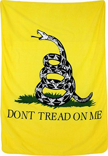 Manta De Forro Polar Suave Don't Tread On Me Gadsden Snake -