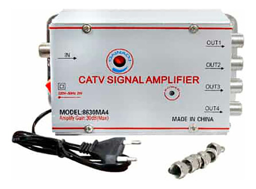 Amplificador De Señal Catv - Reparte Cable Mágico A Tus 4 Tv