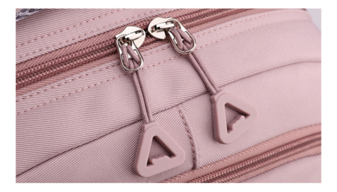Mochila Casual De Color Liso De Alta Calidad Con MĂșltiples Compartimentos