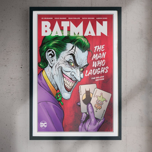 Cuadro 60x40 Dc - Joker - Comic Cover - Man Who Laughs