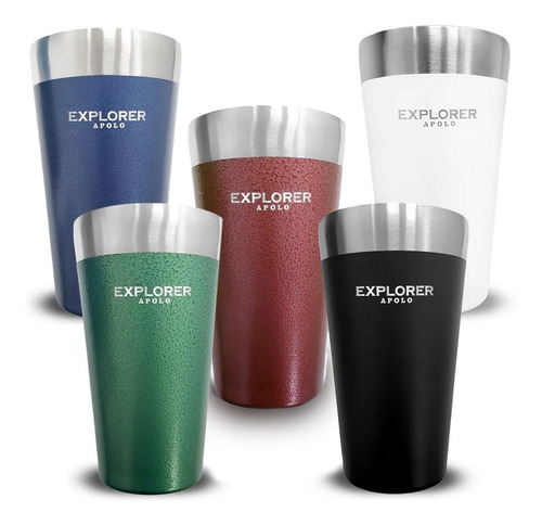 Imagen 3 de 10 de Vaso Térmico Explorer Acero Inoxidable Frio Calor 473 Ml Ct