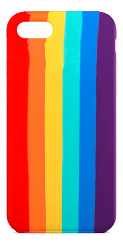 Silicona Icase Rainbow Colourful - iPhone 7 / 8 / Se 2020