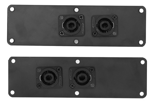 Placa De Bocina De Metal, Conectores Duales De 2 Cañones Pa