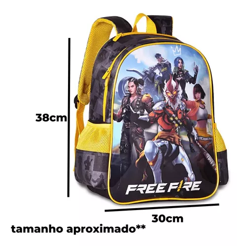 Mochila de Costas Escolar Jogo Free Fire - Clio