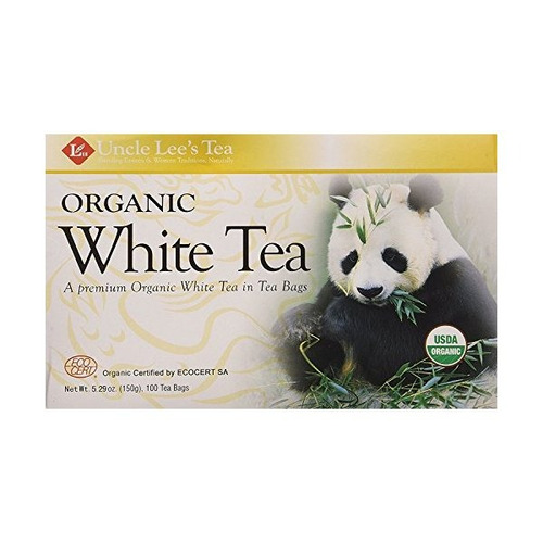 Té Blanco Orgánico Del Té Del Tío Lee, Bolsitas De Té, Cajas