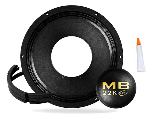 Kit Reparo Alto Falante Eros E12 Mb 2.2k 1100w Rms 8 Ohms Cor Preto