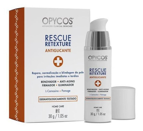 Rescue Retexture Antiglicante Para Peles Ásperas Opycos/30g