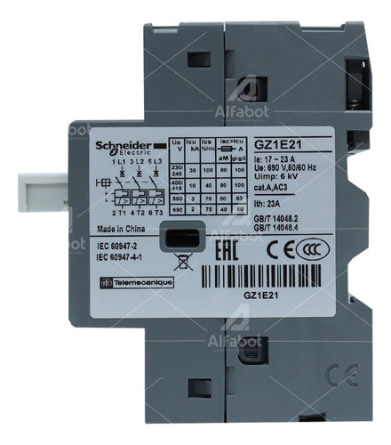 Disjuntor-motor Schneider Gz1e21 17-23a